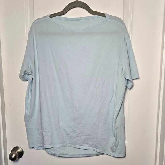 Lululemon Back in Action Short Sleeve Shirt - 6/8 Powder Blue - Picture 3 of 5